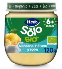 Solo Bio Manzana Plátano y Yogurt | 120 gr