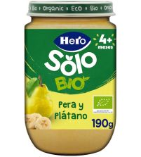 Solo Bio Potito de Pera y Plátano | 120 gr