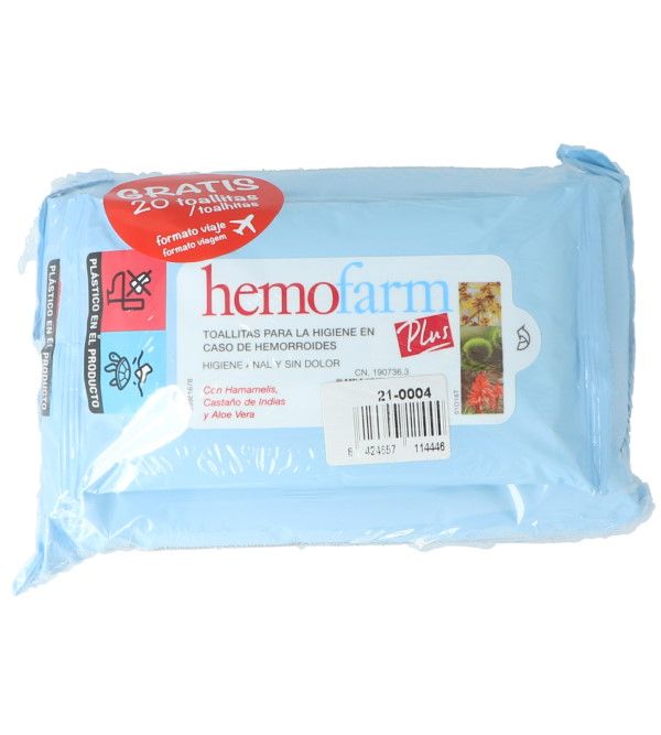 Toallitas para Higiene Hemorroides, 1 uds - hemofarm