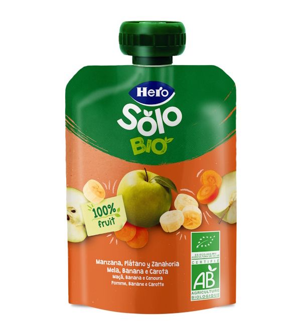 Baby Solo Pera Plátano y Zanahoria Bolsa | 100 gr