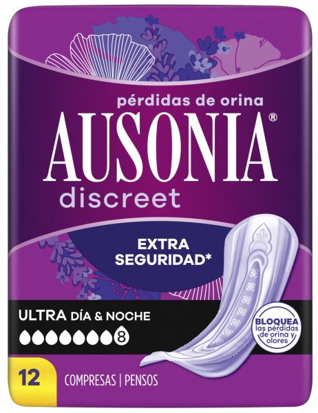 Compresas para pérdidas de orina AUSONIA DISCREET Extra