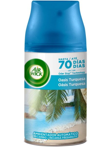 Oasis Turquesa Ambientador Recambio Freshmatic, 250 ml - air-wick